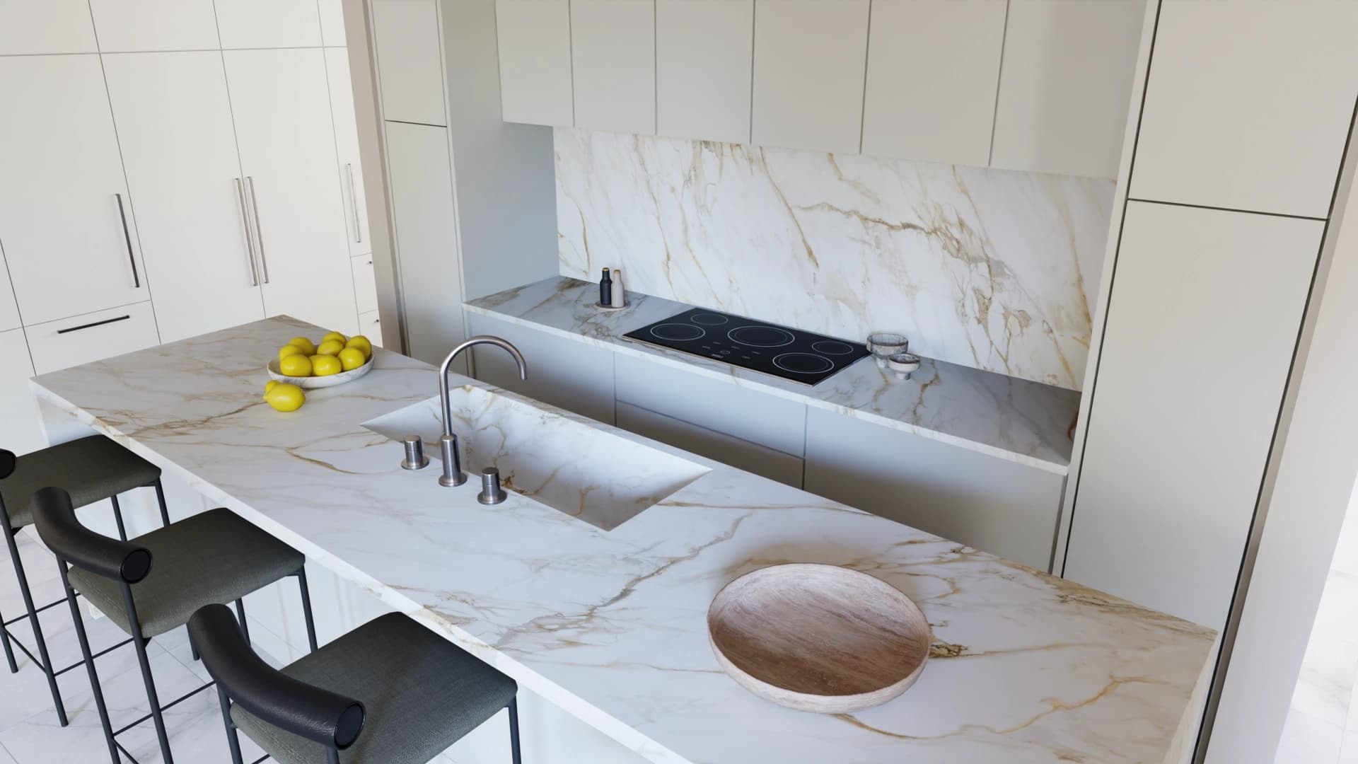 AC Stone Kitchen Scene